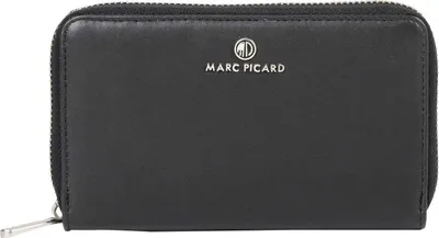Image de Marc Picard Cuir porte-monnaie Maremma Zip Wallet Black noir