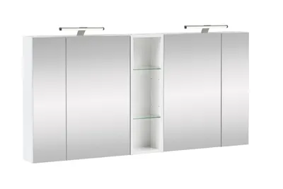 Produktbild von Möbelpartner LED Spiegelschrank + Regal Set 701979