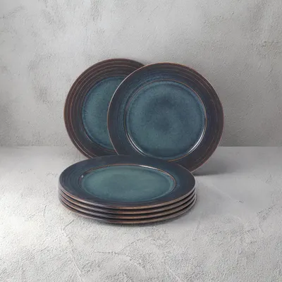 Produktbild von Hermia Concept, Hochwertiges Dessertteller-Set (6 Stück), 20 x 20 x 2 cm | 100% Porzellan, spülmaschinen- und mikrowellengeeignet | Perfekt für elegante Anlässe und tägliche Nutzung.