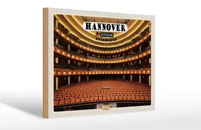 Produktbild von Holzschild Städte Hannover Staatstheater 30x20cm Geschenk
