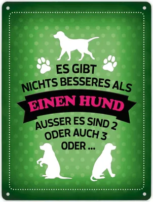 Produktbild von Metallschild XL mit Spruch: Es gibt nichts besseres als ... Schild Blechschild