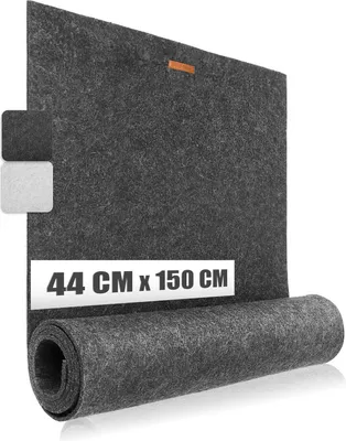 Produktbild von com-four® Premium Tischband aus Filz - 44 x 150 cm - Dekoration für die festliche Tafel - Tischläufer als Tischdekoration - lange, schmale Tischdecke, abwaschbar