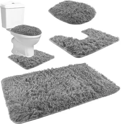 Obrázok produktu pre Ruhhy 8312 Kúpeľňová a WC predložka 80x50cm 3ks sivá