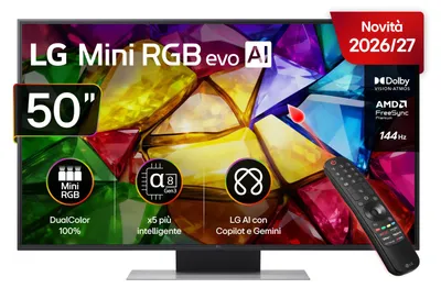 Produktbild von LG Mini RGB 50MRGB87B6B, 127 cm (50"), 3840 x 2160 Pixel, Mini RGB, Smart-TV, WLAN, Schwarz