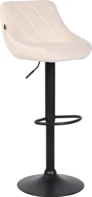 Produktbild von Barhocker HLO-CP268 Samt schwarz  creme