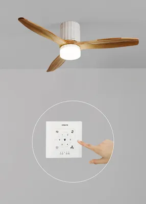Produktbild von WIND CALM LINE - Leiser Deckenventilator 40W Ø132 cm 100% Holz