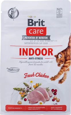 Produktbild von BRIT Care Grain-Free Adult Indoor Anti-Stress - Trockenfutter für Katzen - 400 g