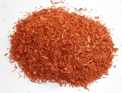 Produktbild von Räucherwerk, Sandelholz rot, 100 g geschnitten