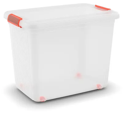 Produktbild von KIS K Latch Box, Aufbewahrungsbox, Orange, Transparent, Rechteckig, Einfarbig, Universal, Transparent