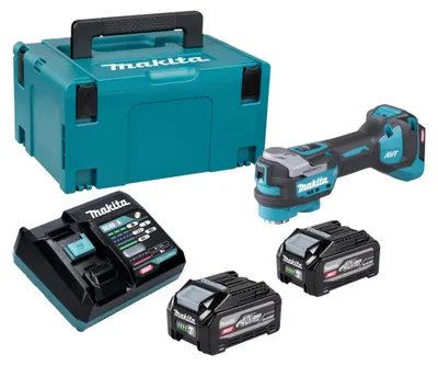 Productafbeelding van Makita TM 001 GU201 accu-multifunctiegereedschap 40 V max. Starlock Max Brushless + 2x accu 4,0 Ah + oplader + Makpac