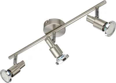 Produktbild von Briloner LED Deckenstrahler Nickel matt 49cm 3 x 3W GU10 750lm warmweiß 3000K schwenkbar