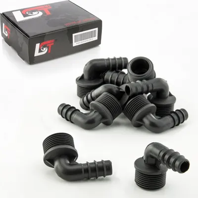 Produktbild von 10x PE-Verbinder L-Stück 90° Winkel 16x3/4" Reduzierstück Bewässerungssystem