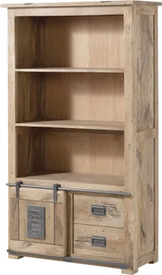 Immagine prodotto di MASSIVMOEBEL24 | Regal Mango 100x45x175 beige lackiert RAILWAY #396