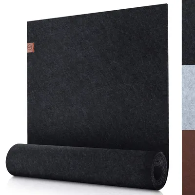 Productafbeelding van Moderne Vilt Tafelkleed Grijs 150x40cm