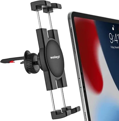 Zdjęcie produktu dla Uchwyt na tablet do samochodowej kratki wentylacyjnej, mocowanie na tablet lub telefon do samochodu/ciężarówki