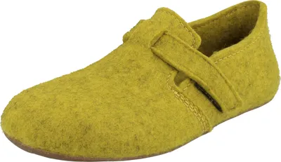 Produktbild von Haflinger Damen Hausschuh Herren Slipper Wolle Everest Focus 481056, Größe:39 EU, Farbe:Gelb
