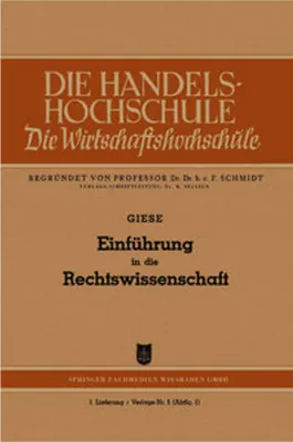 Obrázek produktu pro Einführung in die Rechtswissenschaft