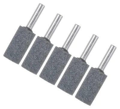 Schleifscheiben 5er-Pack, Schaft 6 mm, Aluminiumoxid, Körnung 80
