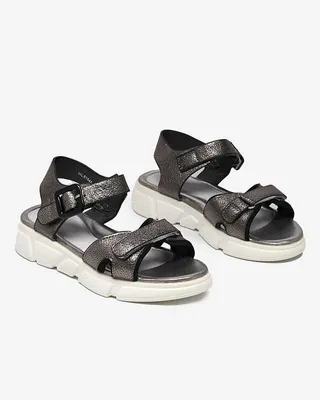 Produktbild von Graphitglänzende Mädchensandalen Jenilo - Schuhe, Größe 32