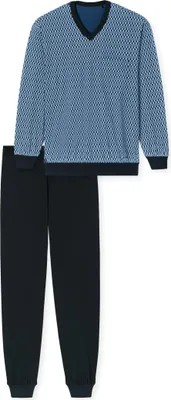Produktbild von Schiesser Schlafanzug lang blau 60
