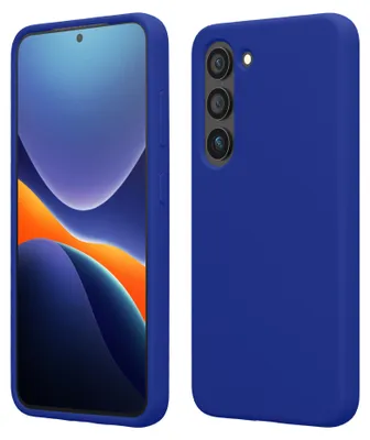 Produktbild von kwmobile Handyhülle für Samsung Galaxy S23 Hülle - Case Silikon - Kabelloses Laden - Schutzhülle Cover in Baltik Blau