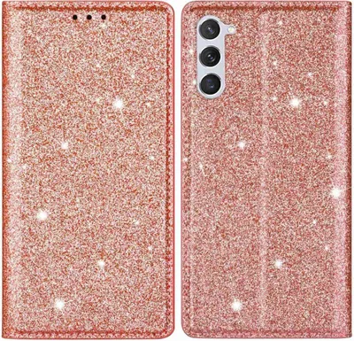 Produktbild von Samsung Galaxy S23 Hülle - Coverup Glitzer Klapphülle - Roségold