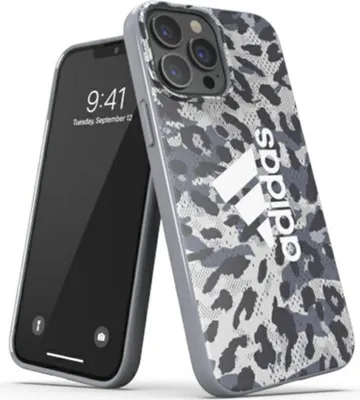 Immagine prodotto di Adidas Leopard Collection Custodia a scatto Custodia rigida per Apple iPhone 13 Pro Max Grigio