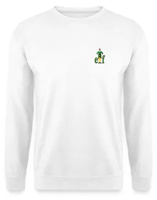 Produktbild von Spreadshirt Buddy Der Weihnachtself Elf Motiv Uni Pullover, S, Weiß