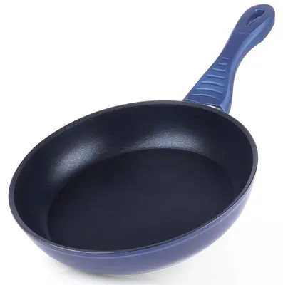 Image de Poêle antiadhésive avec revêtement en diamant - Poêle de cuisson - 20 cm - Aluminium - Compatible avec les plaques de cuisson à gaz et à induction - Noir