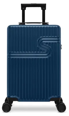 Produktbild von Signature Handgepäck Koffer 55x34x20 cm - Trolley Handgepäckkoffer - Reiskoffer Hartschale - TSA-Zahlenschloss - 28L - Dark Denim