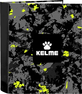 Obrázok produktu pre Krúžkový zakladač Kelme Jungle Black Grey Neon Green A4 (27 x 33 x 6 cm)