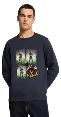 Produktbild von Spreadshirt Die Wilden Kerle Quartett Logo Herren Premium Pullover, 3XL, Navy