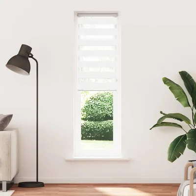 Obrázek produktu pro vidaXL Dvojitá roleta bílá 65x230 cm Šířka látky 60,9 cm Polyester