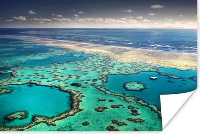 Produktbild von MuchoWow® Poster Great Barrier Reef und die Whitsunday Islands 180x120 cm - Fotoplakat