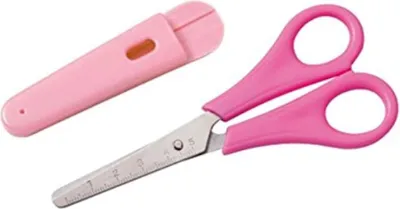 Produktbild von Dahle Kinder-Schere rund, pink Soft-Scherengriffe, bedruckte Scher