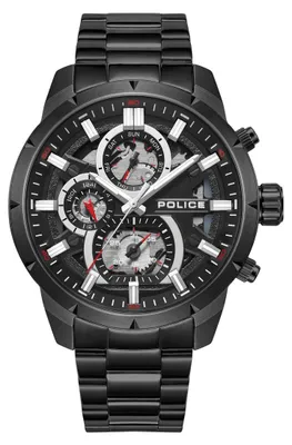 Image de Police Montre fonction Neist Black Steel