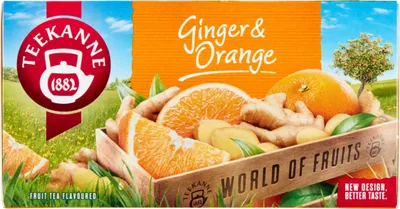 Zdjęcie produktu dla Herbatka owocowa TEEKANNE Imbir z pomarańczą 20 torebek