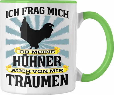 Produktbild von Trendation - Landwirt Spruch Geschenk Tasse Landwirtschaft Geschenke für Männer Traktor Spruch Kaffeetasse Hühner-Flüsterer Bauer (Grün)