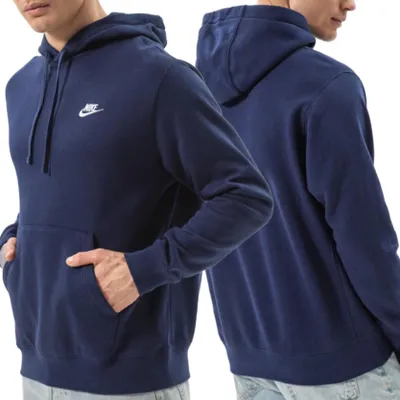 Zdjęcie produktu dla Nike bluza granatowa kangurka z kapturem ocieplana BV2654-410 S