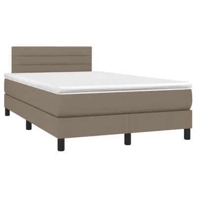 Produktbild von Möbel Boxspringbett mit Matratze & LED Taupe 120x190 cm Stoff - Klassische Betten 3270050