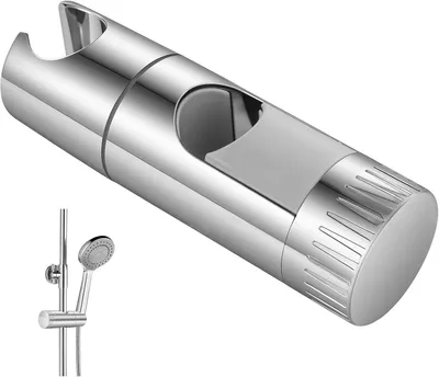 Obrázek produktu pro Držák sprchové hlavice pro tyče o průměru 18-27 mm - Nastavitelný - Odnímatelná univerzální náhradní konzole pro sprchovou tyč - Není nutné vrtání