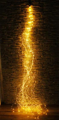 Produktbild von Arnusa LED Lichterbündel XXL mit 1440 LED'S Lichterkette Lichterdraht 45 Stränge Weihnachtsbeleuchtung