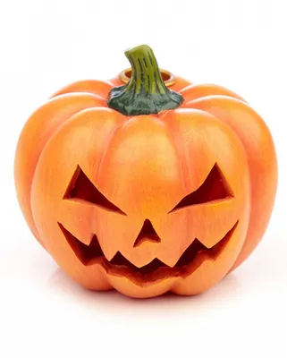 Produktbild von Grinsender Halloween Kürbis als Backflow Räucherkegelhalter 10,5 cm