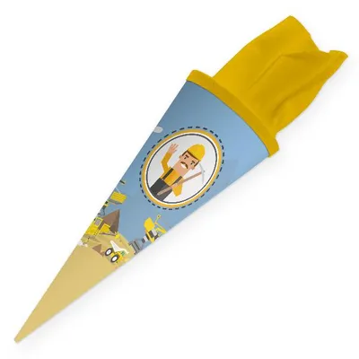 Produktbild von itenga Geschwister Schultüte 35cm "Baustelle Bagger Kran"