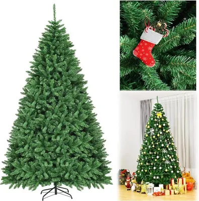 Produktbild von Weihnachtsbaum - Künstlich aus PVC - 270 cm - Metallständer - Ohne Beleuchtung - Grün
