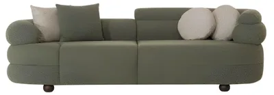 Produktbild von Edles Grünes Textilsofa Wohnzimmer Couch Polstersofas Relaxcouch