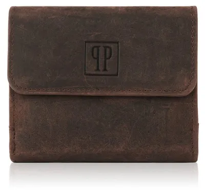 Produktbild von Damen Portemonnaie aus Leder, klein, braun Paolo Peruzzi T-11-BR