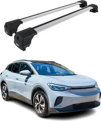 Produktbild von Dachträger Grundtäger für VW ID.4 2021-2026 75kg Aluminium Silber 2 tlg