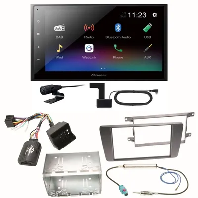 Produktbild von Pioneer DMH-A340DAB Digitalradio Bluetooth Einbauset für Skoda Octavia 2 Yeti 5L