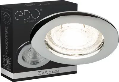 Image de Plafonnier encastré Spot de plafond Spot encastré ZIVA Chrome IP20 rond chrome EDO777309 EDO